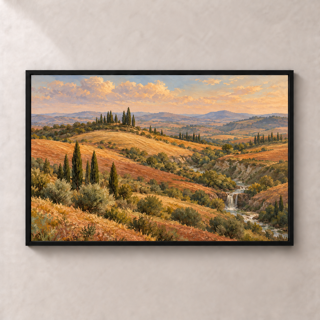 Tuscan Earth Layers horizontal poster standalone