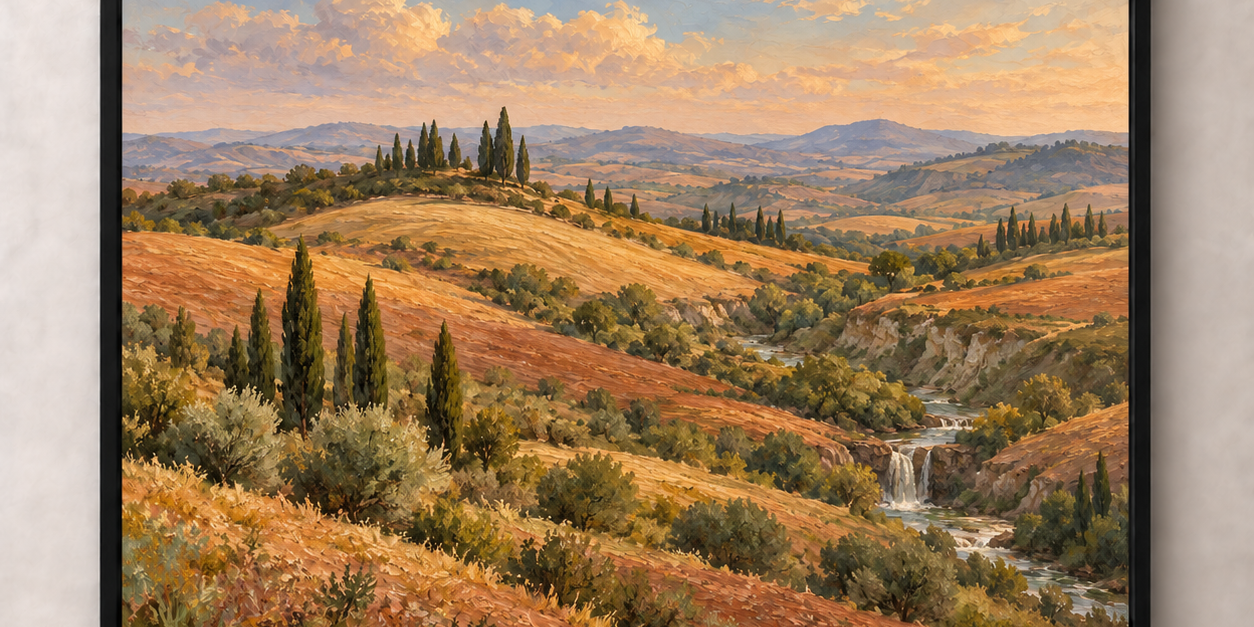 Tuscan Earth Layers horizontal poster standalone